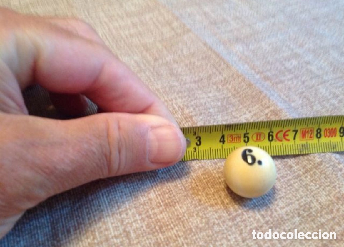Antig&uuml;edades: Bola de marfil con el n&uacute;mero 6. - Foto 3