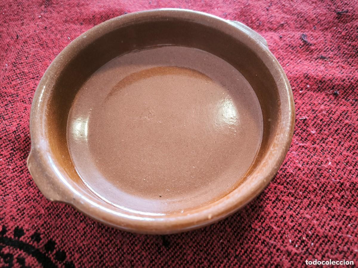 Antiquit&eacute;s: Fuente De Barro Cocido Redonda 18,5 Cm Tradicional Para Horno Y Presentaci&oacute;n