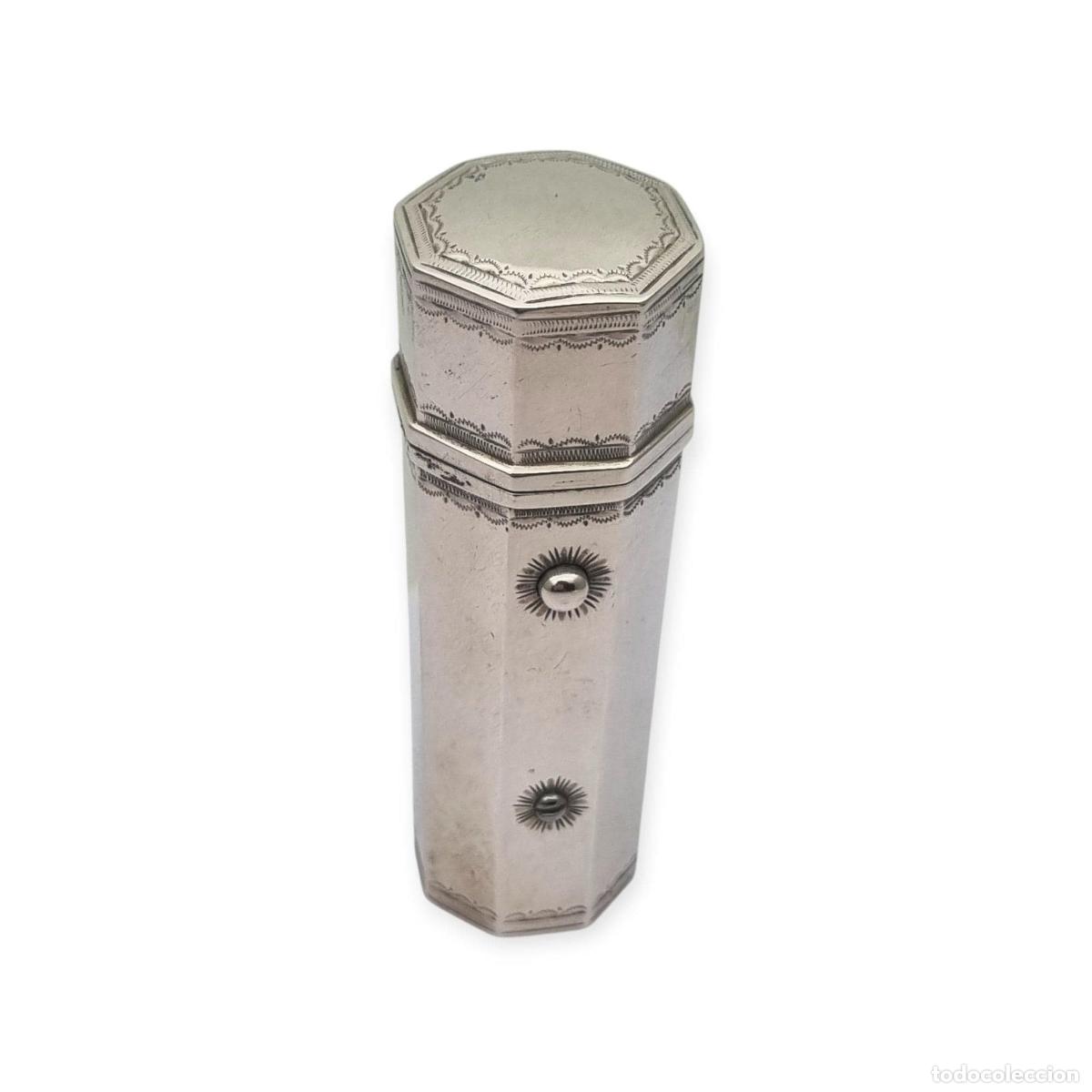 Antig&uuml;edades: Estuche georgiano de lancetas en plata con juego completo, instrumental m&eacute;dico de colecci&oacute;n, neocl&aacute;
