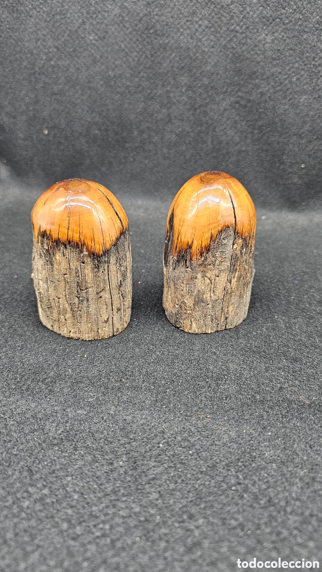 Antig&uuml;edades: Salpimenteros r&uacute;sticos de madera