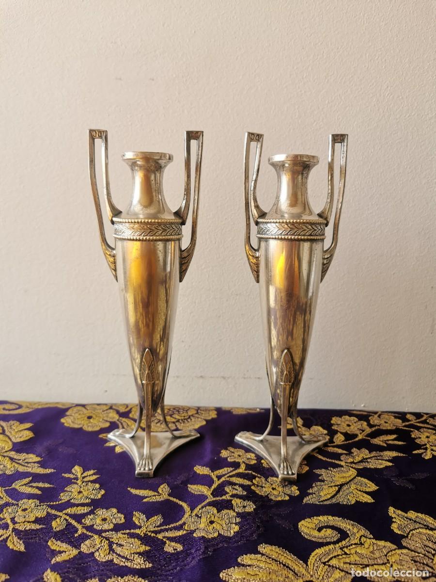 Antig&uuml;edades: &Aacute;nforas o jarrones de altar 21,5cm - Foto 2