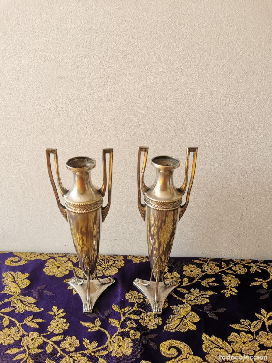 Antig&uuml;edades: &Aacute;nforas o jarrones de altar 21,5cm - Foto 3