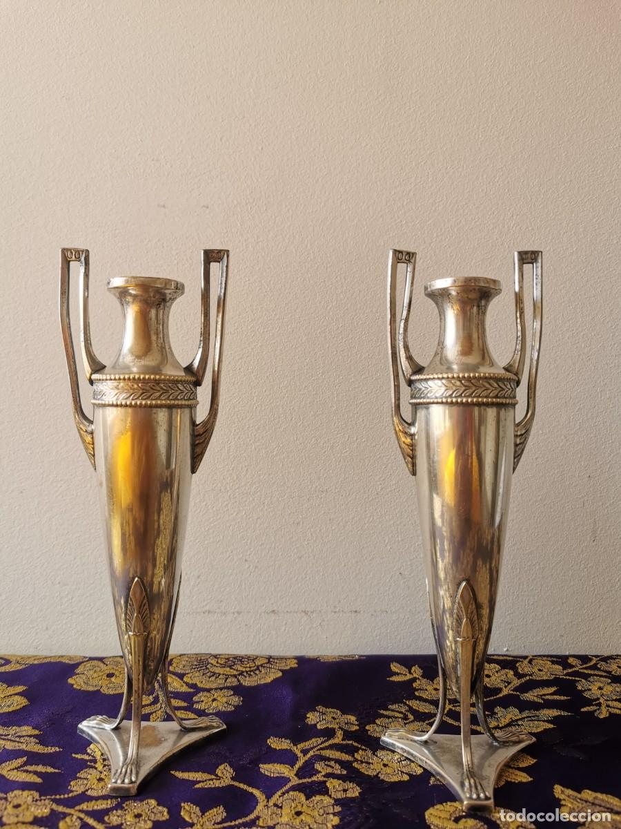 Antig&uuml;edades: &Aacute;nforas o jarrones de altar 21,5cm - Foto 4