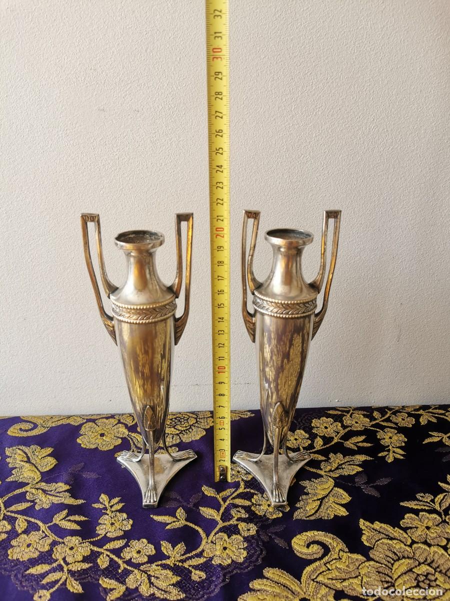 Antig&uuml;edades: &Aacute;nforas o jarrones de altar 21,5cm - Foto 7