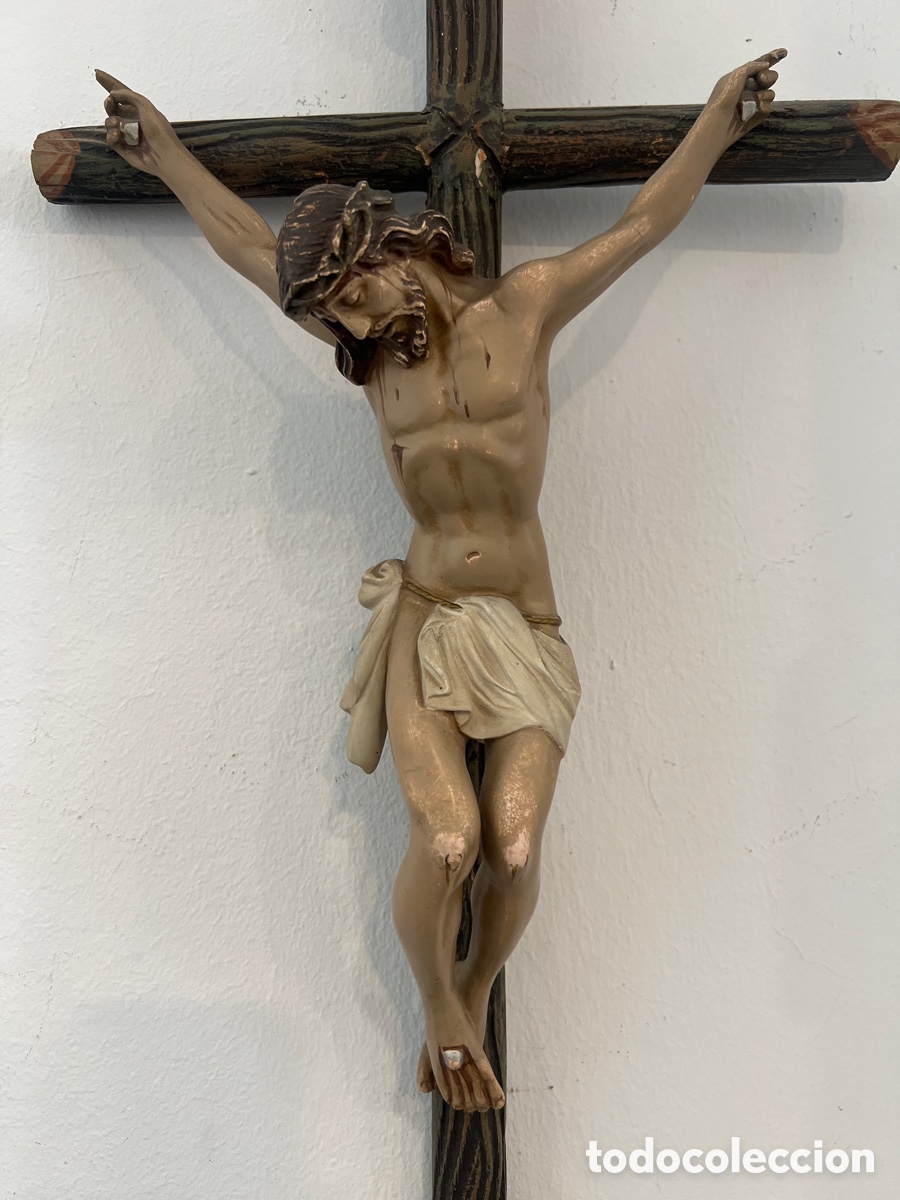 Antig&uuml;edades: CRUCIFIJO CL&Aacute;SICO DE PARED - Foto 6