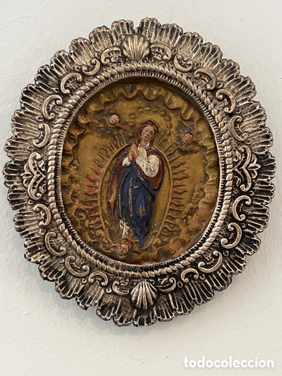 Antig&uuml;edades: ANTIGUO RELICARIO INMACULADA CONCEPCI&Oacute;N