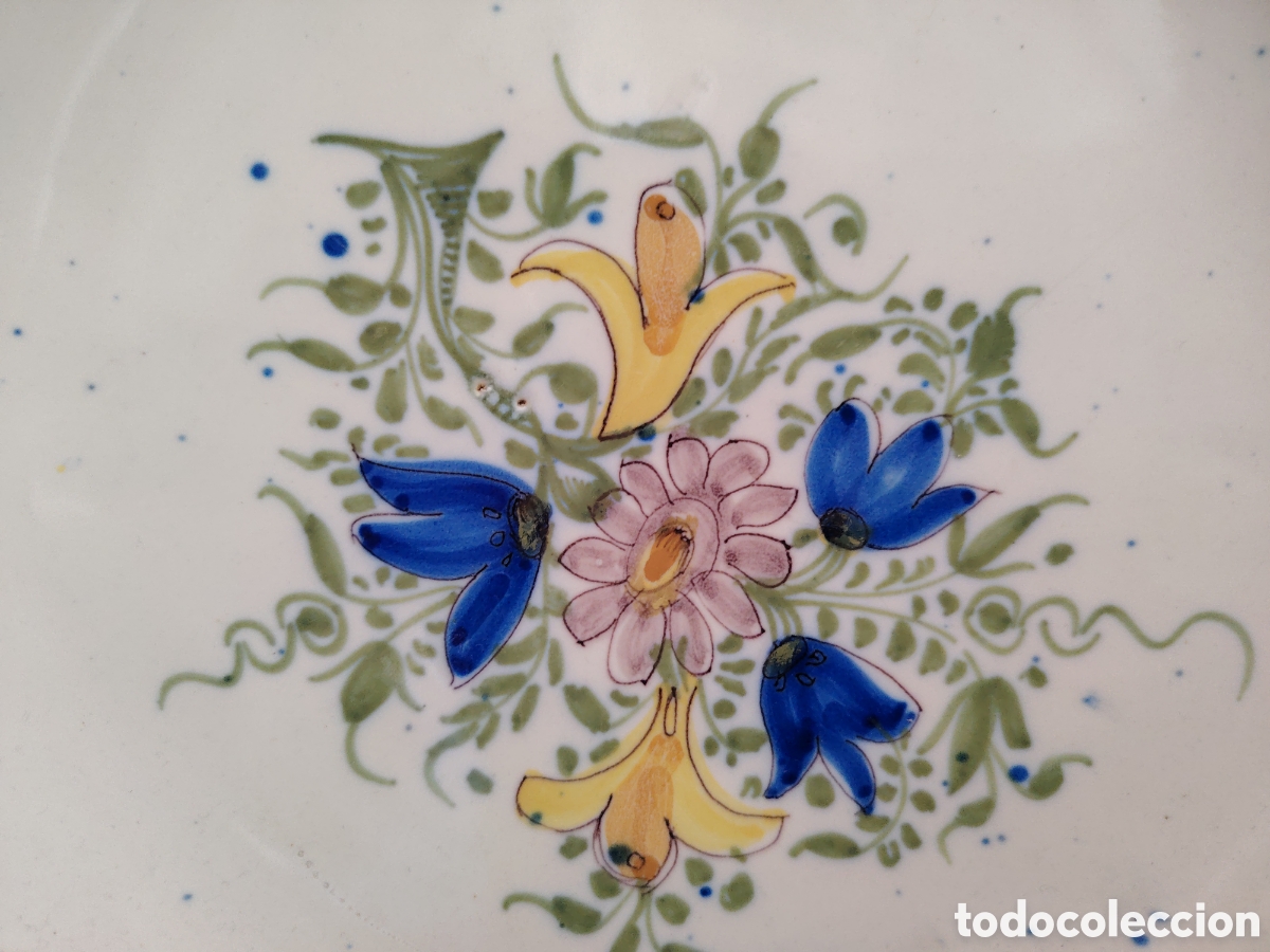 Antig&uuml;edades: Bonito plato de cer&aacute;mica de Manises - Foto 2