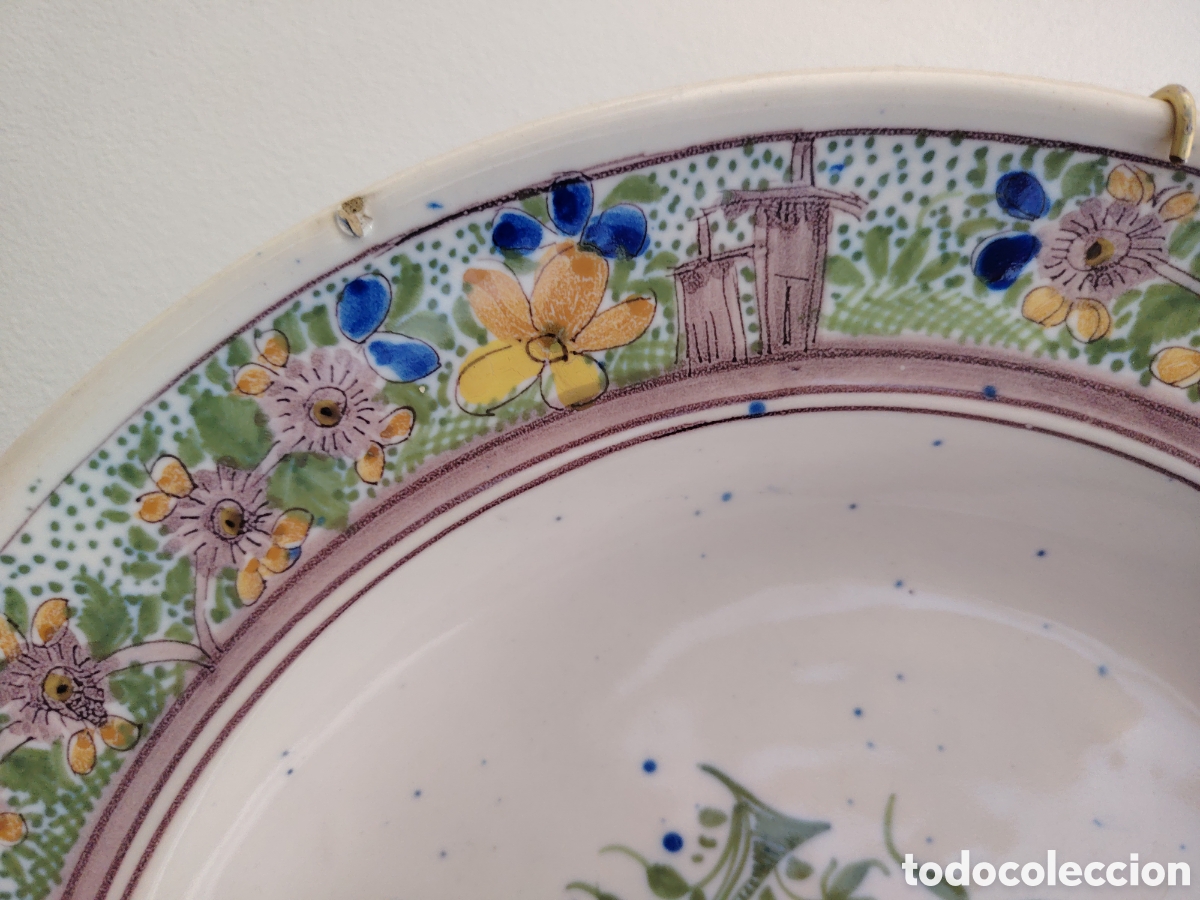 Antig&uuml;edades: Bonito plato de cer&aacute;mica de Manises - Foto 3