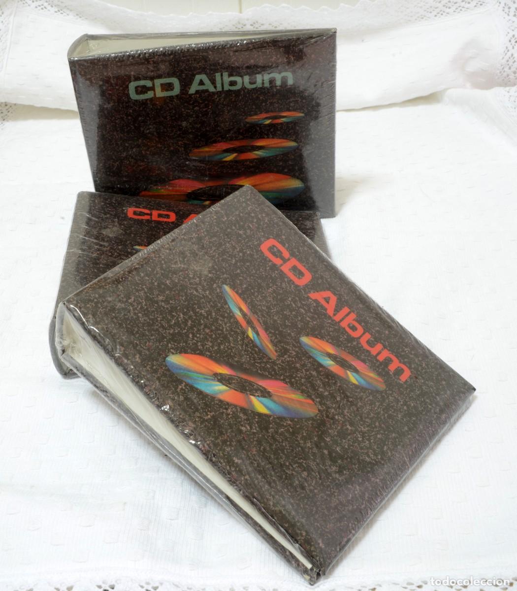Antig&uuml;edades: LOTE DE 3 TRES &Aacute;LBUMES DE ANILLAS PARA CD&acute;S (S&Oacute;LO ALBUM, SIN FUNDAS DE CD&acute;S)