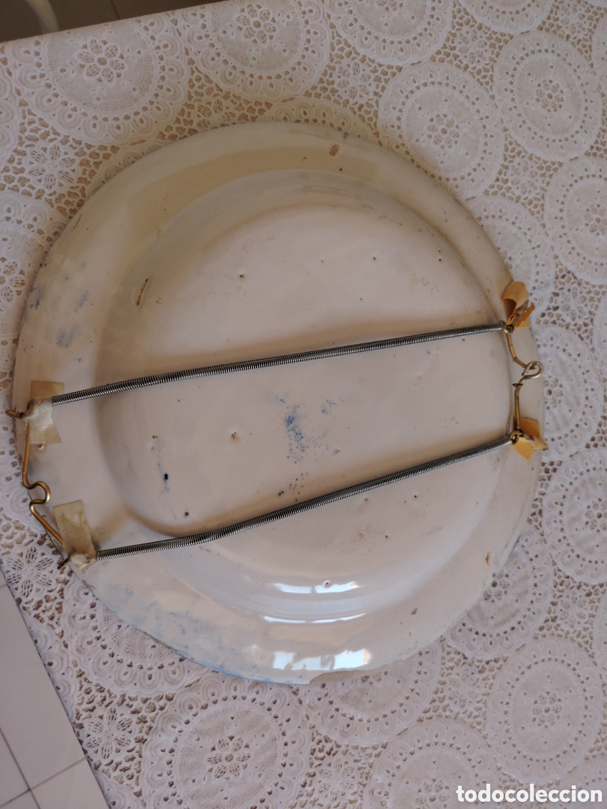 Antig&uuml;edades: Plato de cer&aacute;mica de Manises. - Foto 6