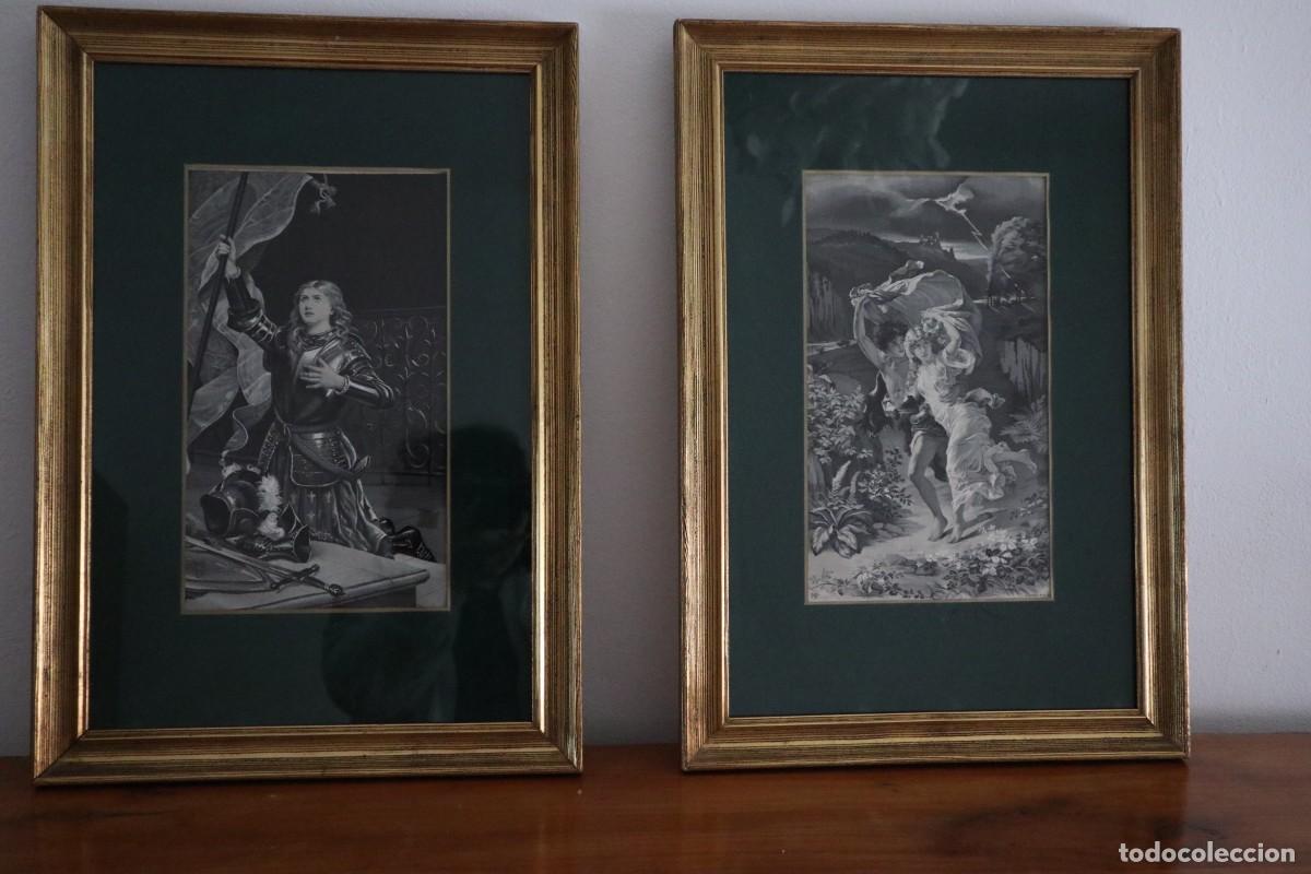 Antig&uuml;edades: Tapices de seda enmarcados
