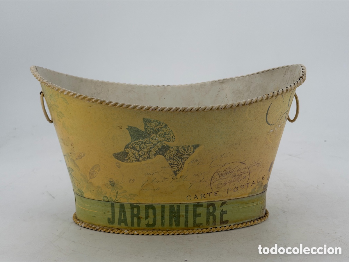 Antig&uuml;edades: Jardinera Vintage de Metal - Foto 2