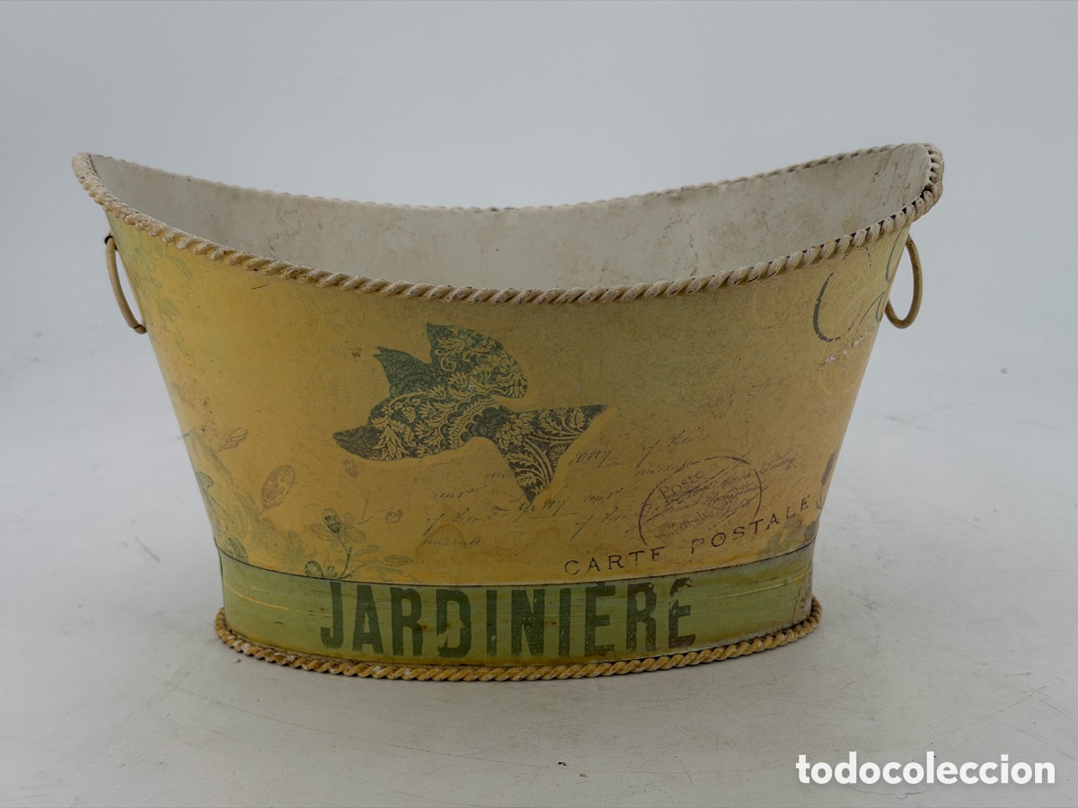 Antig&uuml;edades: Jardinera Vintage de Metal - Foto 3