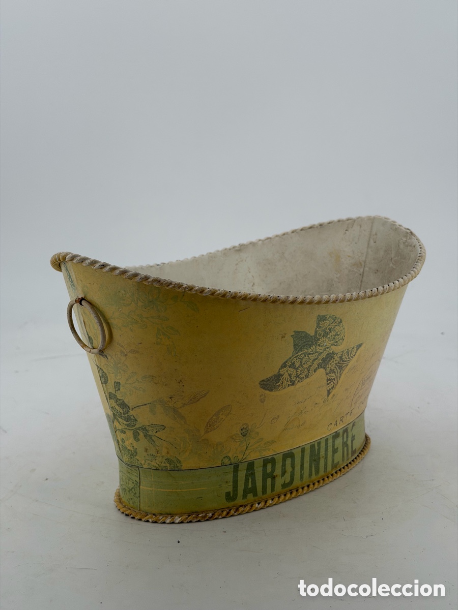 Antig&uuml;edades: Jardinera Vintage de Metal - Foto 5
