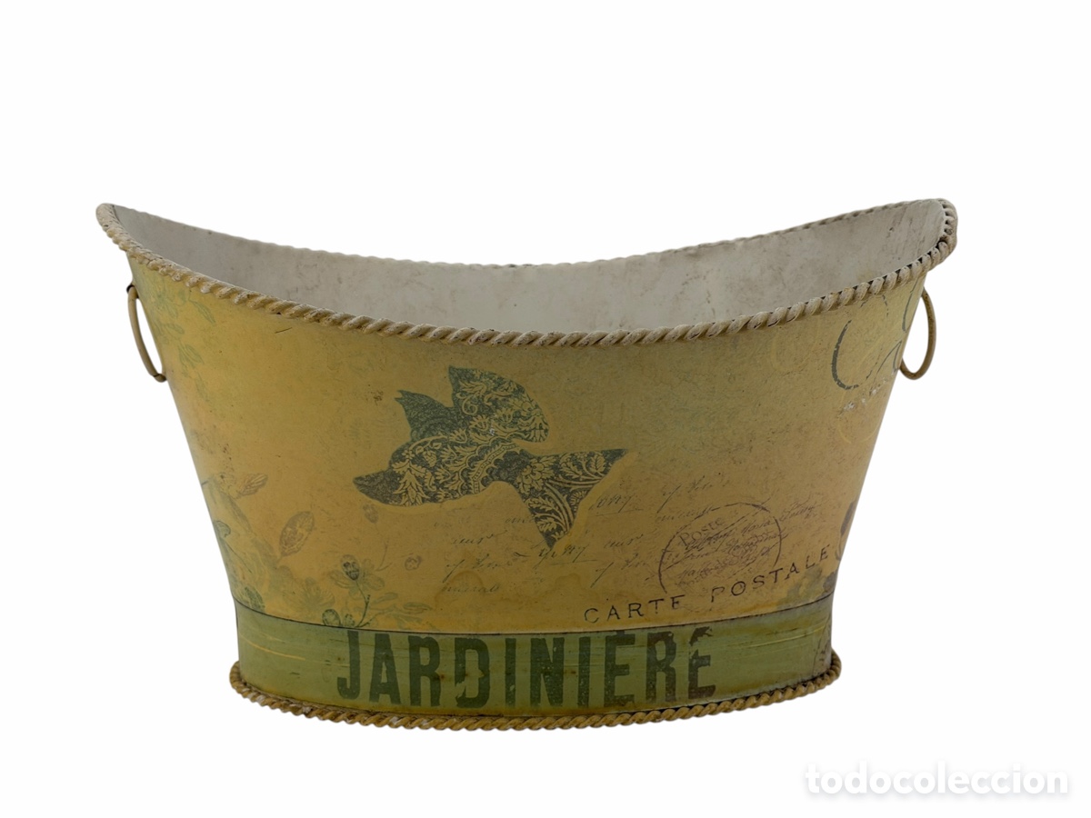 Antig&uuml;edades: Jardinera Vintage de Metal