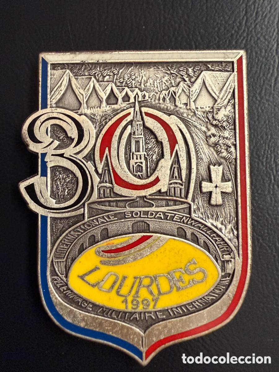 Antig&uuml;edades: EMBLEMA MILITAR 30 PEREGRINACION A LOURDES