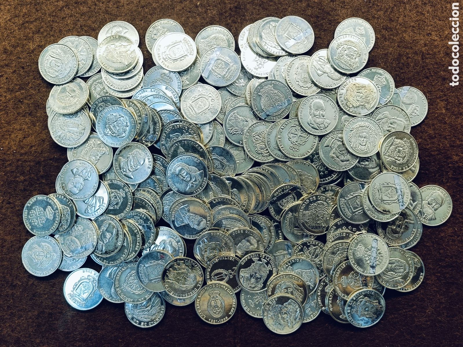 Antig&uuml;edades: LOTE INVERSION PLATA . MEDALLAS 740 GRAMOS DE PLATA 925 MILESIMAS .