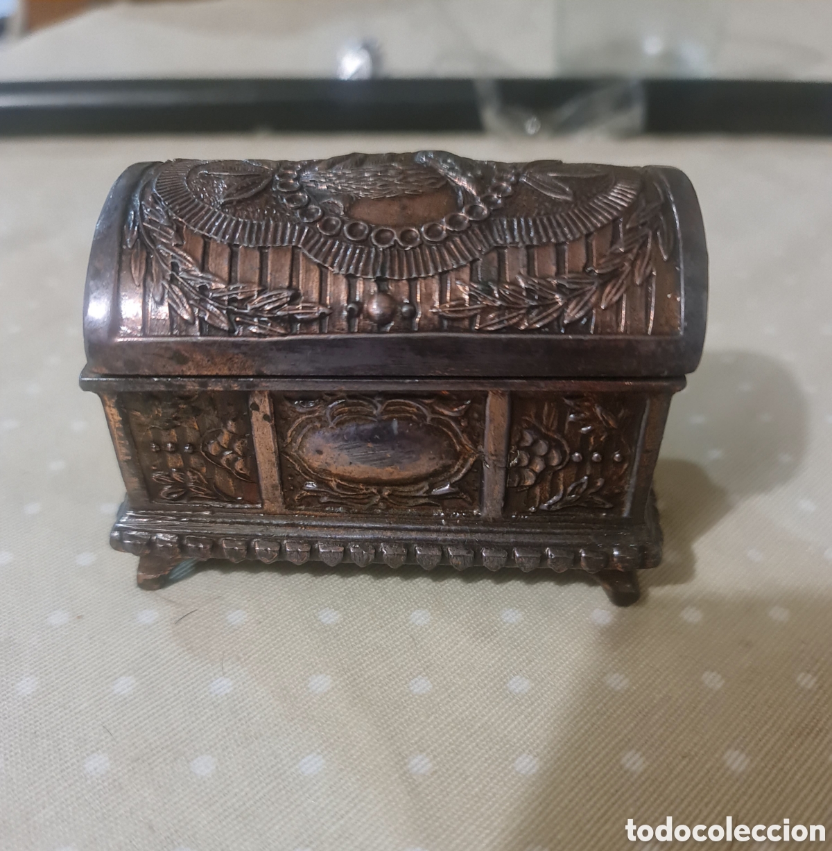 Antig&uuml;edades: Antiguo Cofre franc&eacute;s C.1930 estilo Napole&oacute;n III