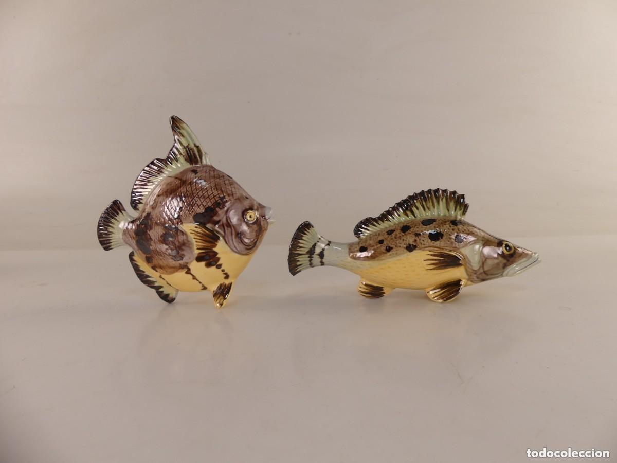 Antiquit&eacute;s: JUEGO DE 2 PECES PARA COLGAR FLOREROS