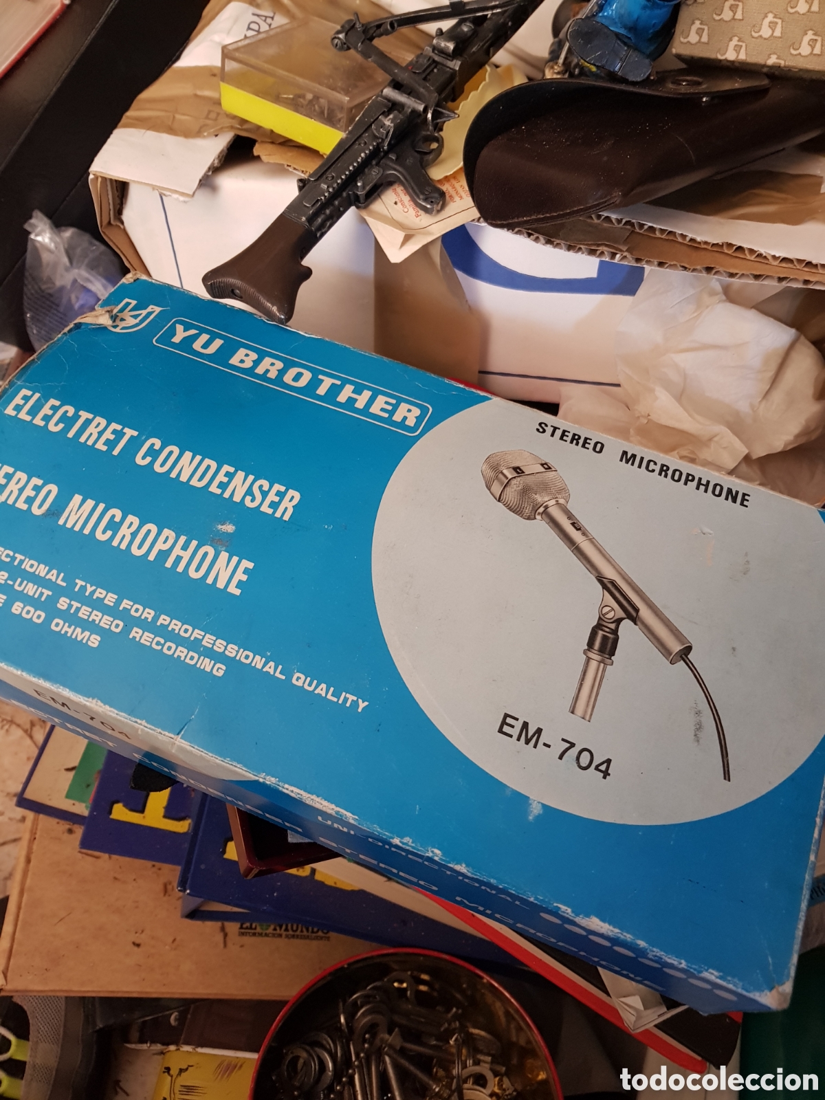 Antig&uuml;edades: ANTIGUO MICR&Oacute;FONO YU BROTHER STEREO EM 704