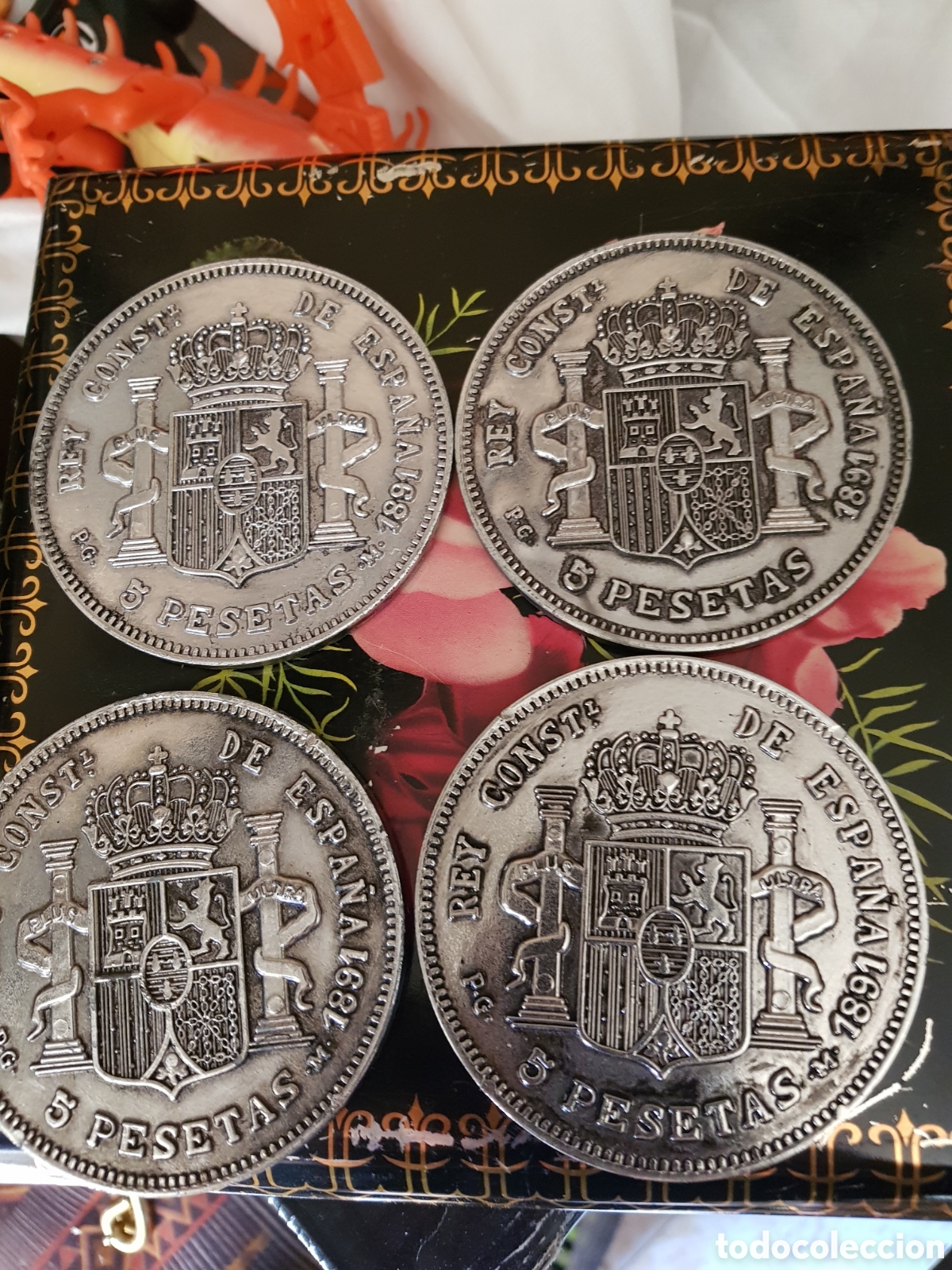 Antig&uuml;edades: ANTIGUOS POSAVASOS 5 PESETAS