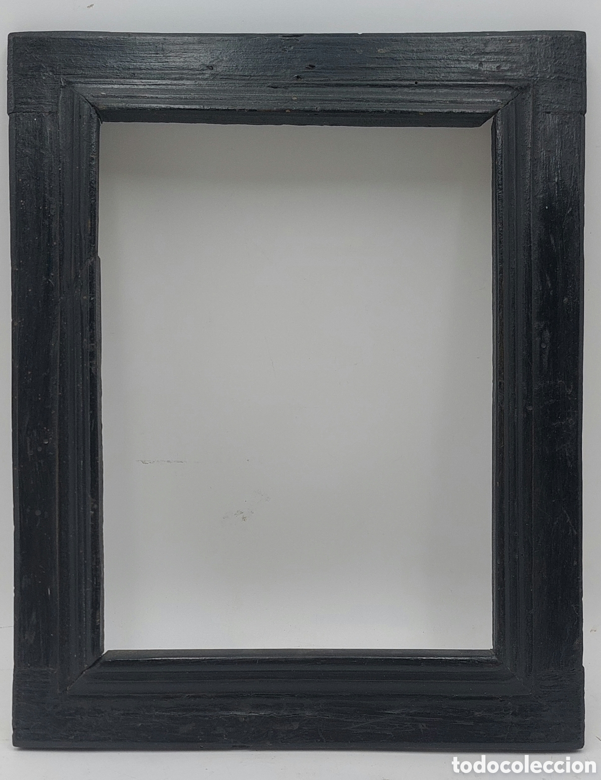 Antig&uuml;edades: PEQUE&Ntilde;O MARCO DE MADERA EBONIZADA S. XVIII