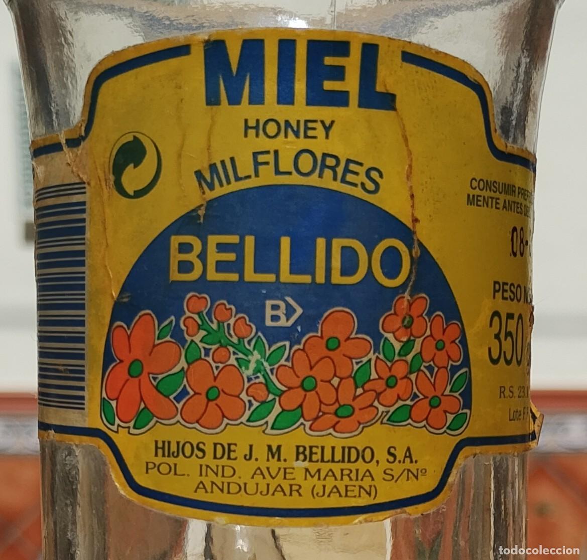 Antig&uuml;edades: Jarra de Cristal para Miel Bellido Mil Flores And&uacute;jar Ja&eacute;n