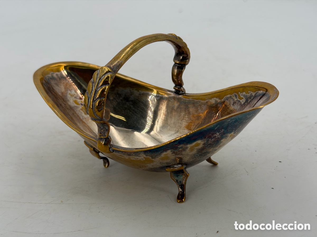 Antig&uuml;edades: Antigua Bandeja Plateada - Foto 6