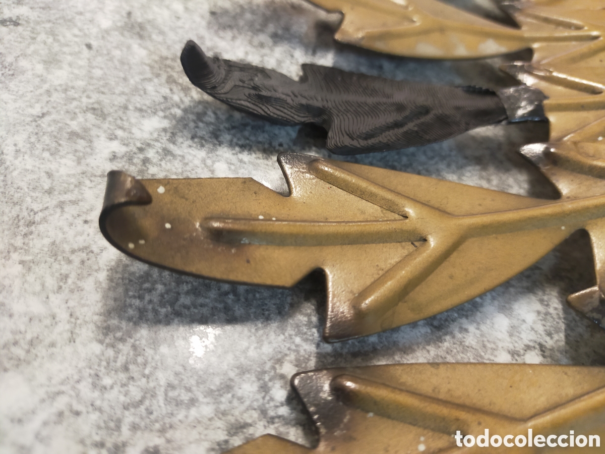 Antig&uuml;edades: Espejo vintage lat&oacute;n - Foto 3