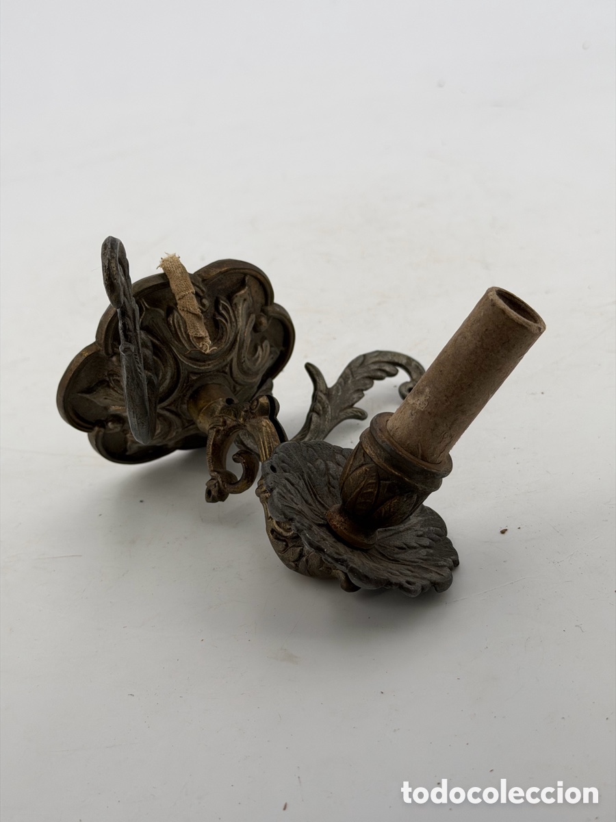 Antig&uuml;edades: Antiguo Aplique Bronce - Foto 2