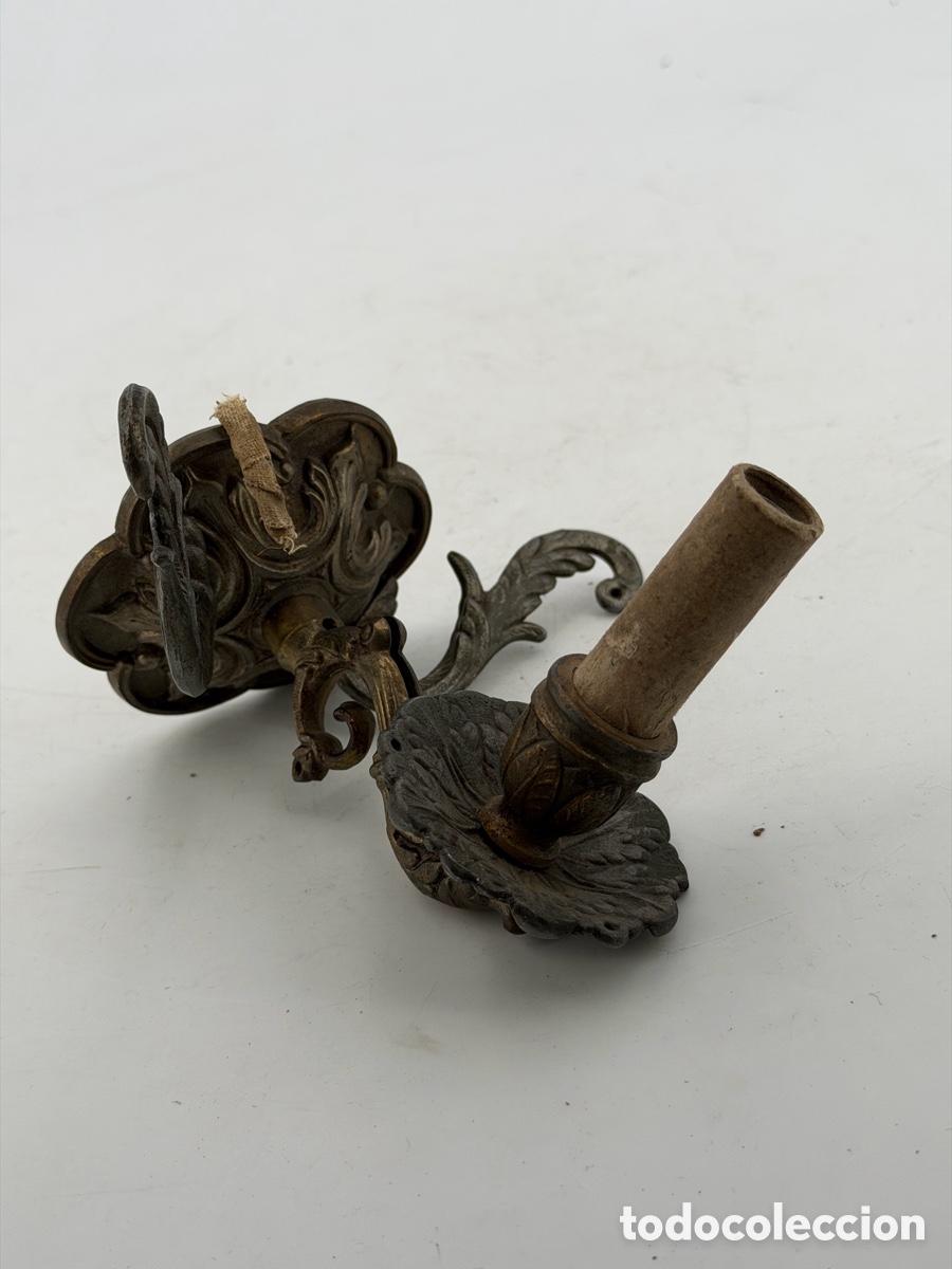 Antig&uuml;edades: Antiguo Aplique Bronce - Foto 4