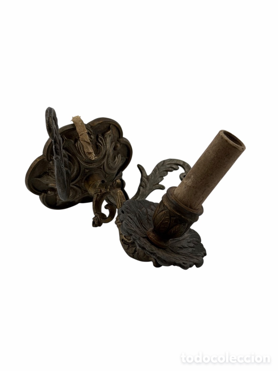 Antig&uuml;edades: Antiguo Aplique Bronce - Foto 1