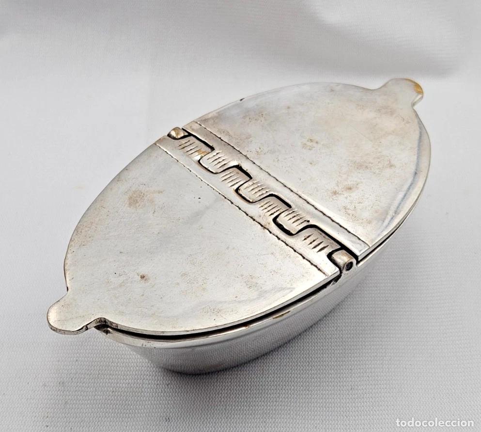 Antig&uuml;edades: ENCENSOIR NAVETTE ENCENS EN METAL COULEUR ARGENTE BON ETAT