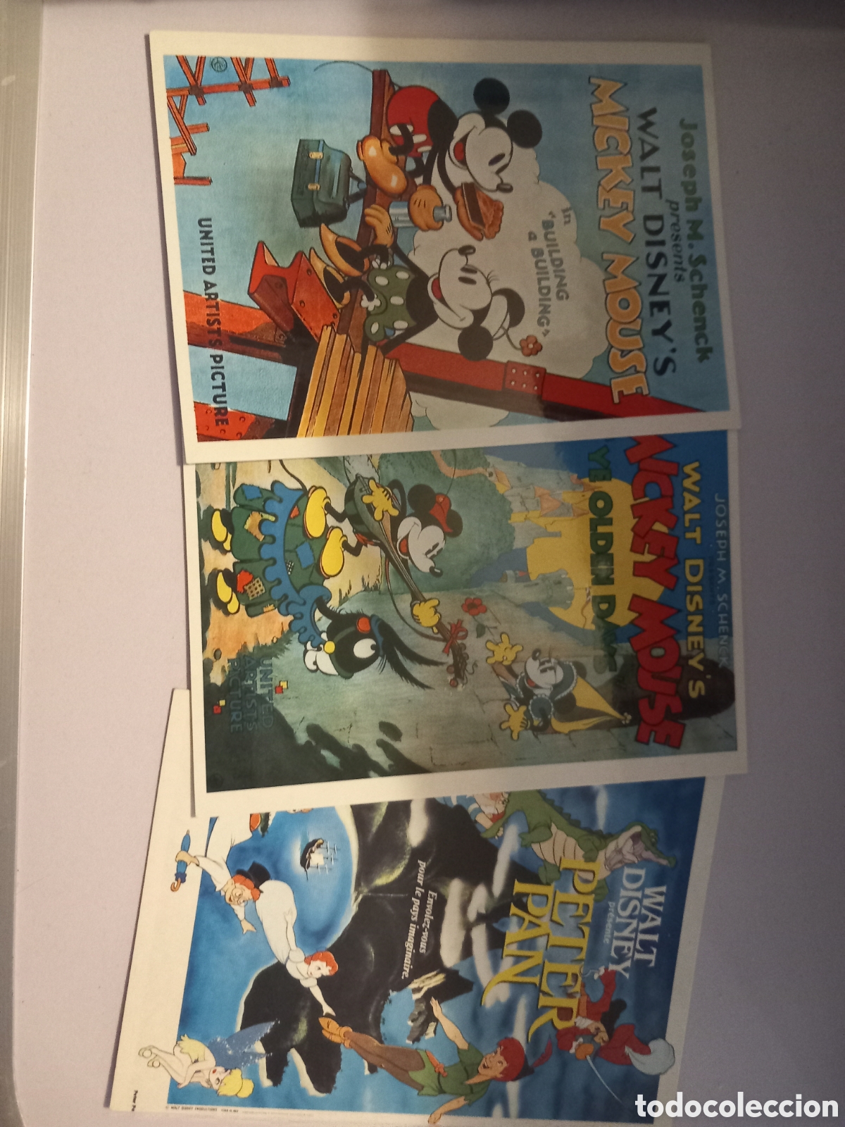 Antig&uuml;edades: Lote de 3 postales antiguas de Euro-Disney