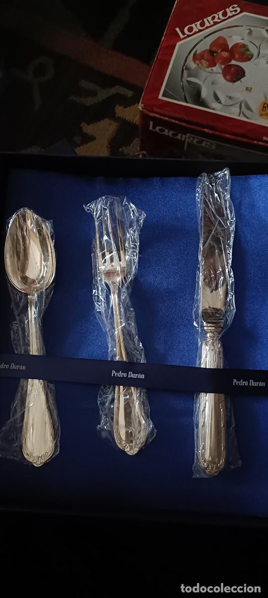 Antig&uuml;edades: Juego cubiertos plata de ley.Pedro Dur&aacute;n