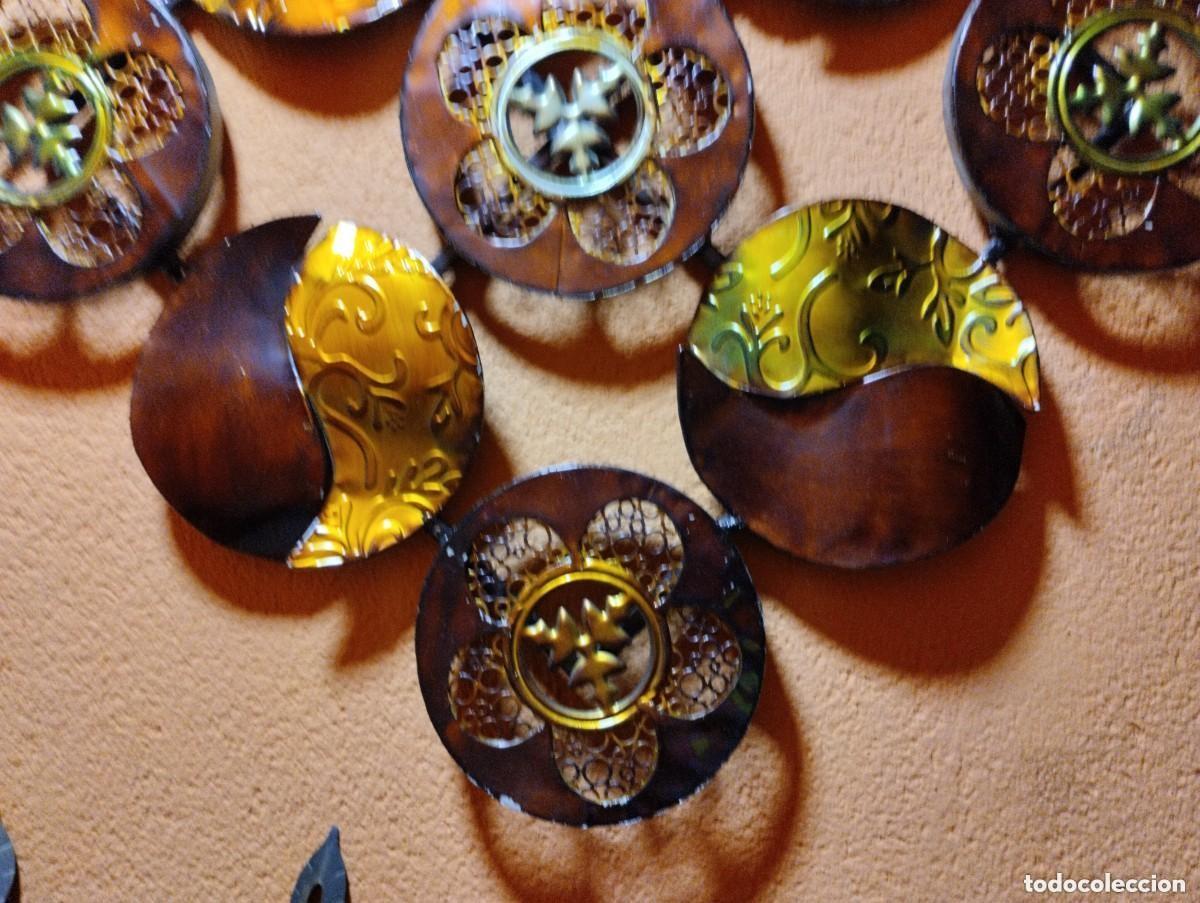 Antig&uuml;edades: PRECIOSA DECORACION DE METAL - Foto 10