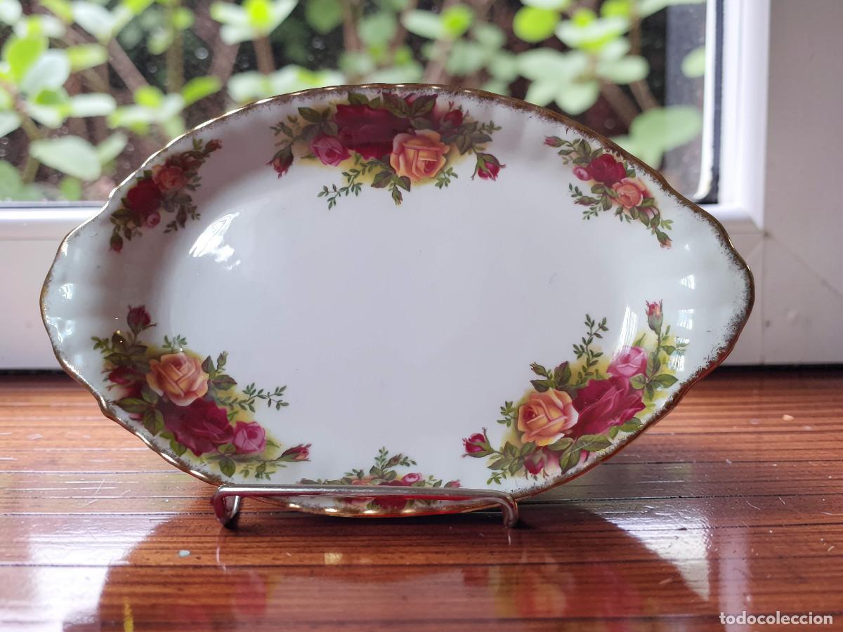 Antig&uuml;edades: Bandeja para servir dulces Royal Albert Old Country Roses