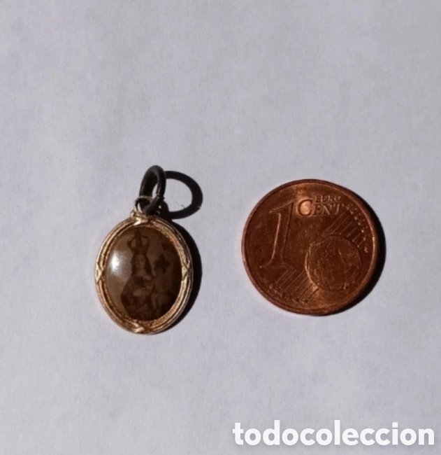 Antig&uuml;edades: ANTIGUA MEDALLA DEVOCIONAL EN MINIATURA