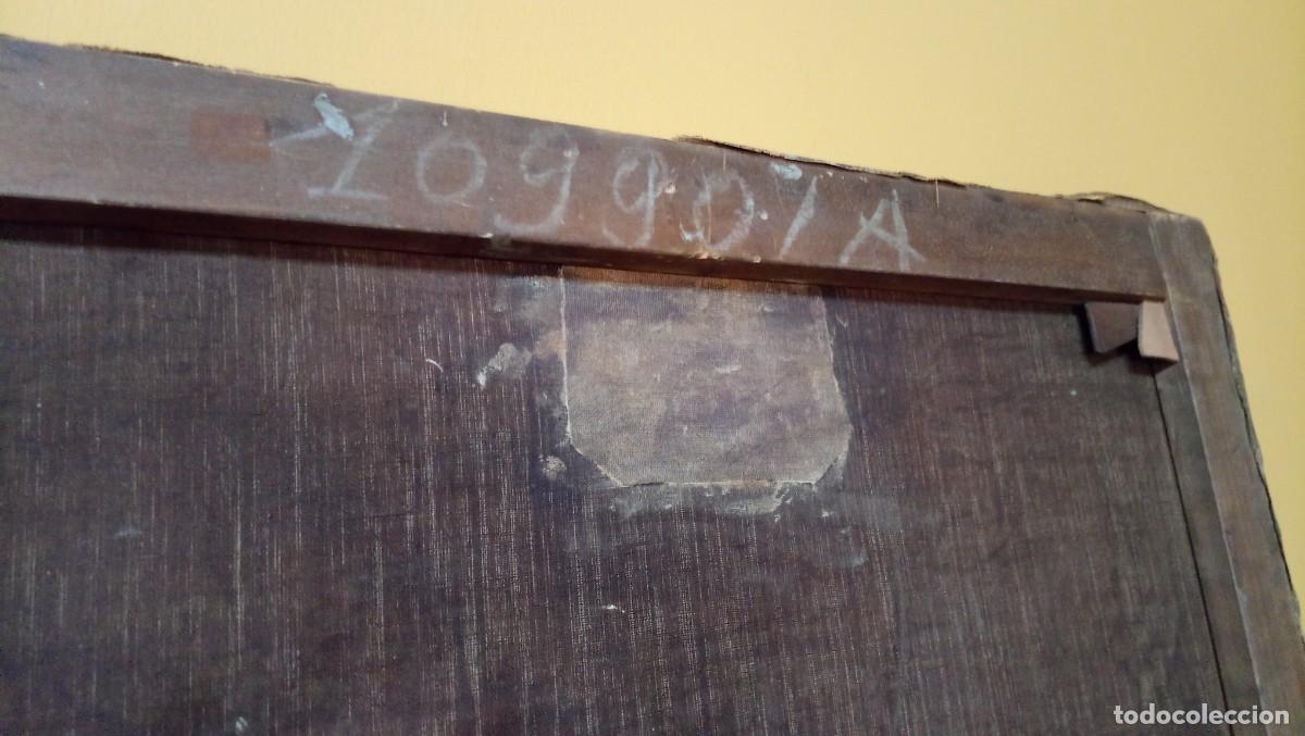 Antig&uuml;edades: Lienzo al &oacute;leo Cristo Crucificado - Foto 7