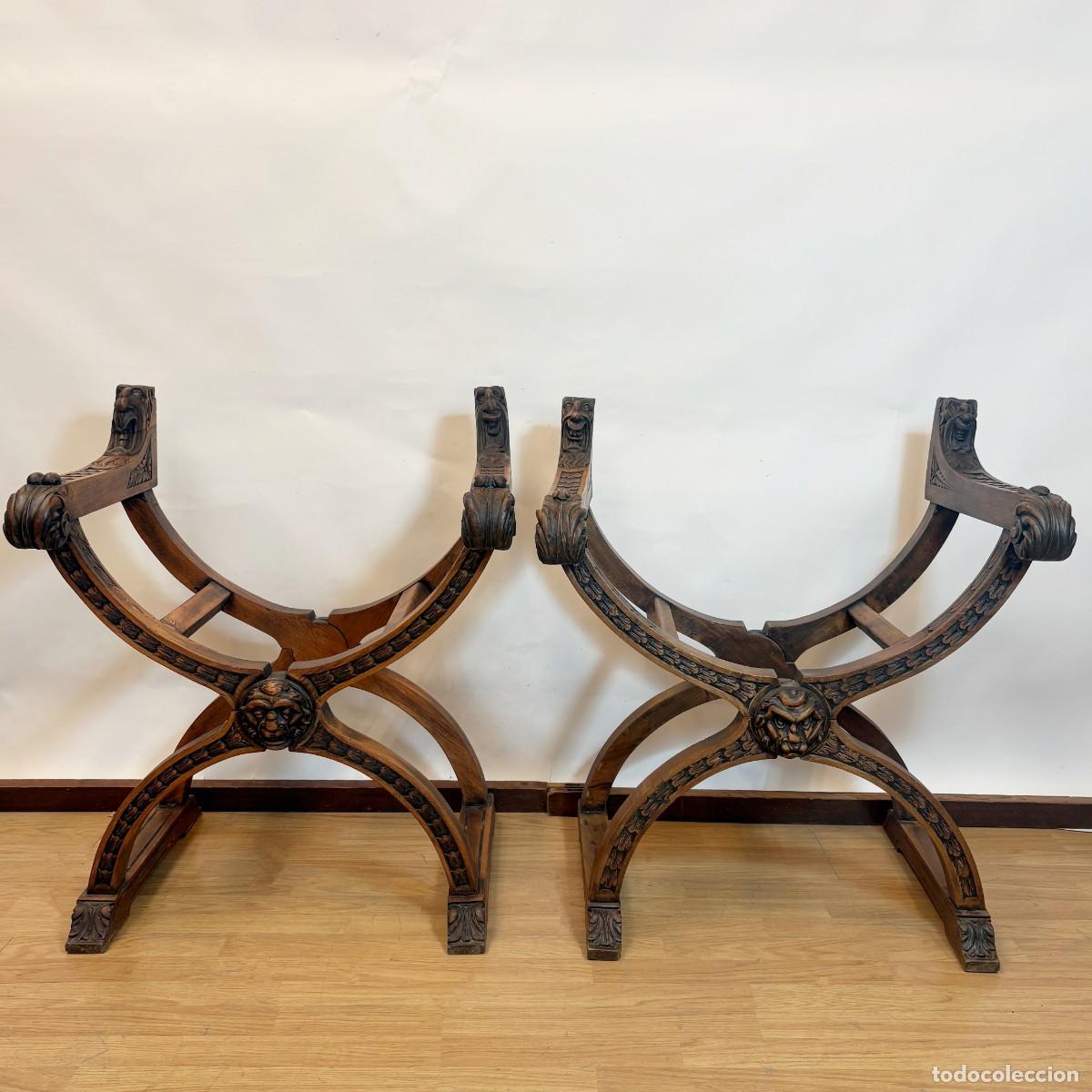 Antig&uuml;edades: Pareja Jabugas de Roble siglo XIX