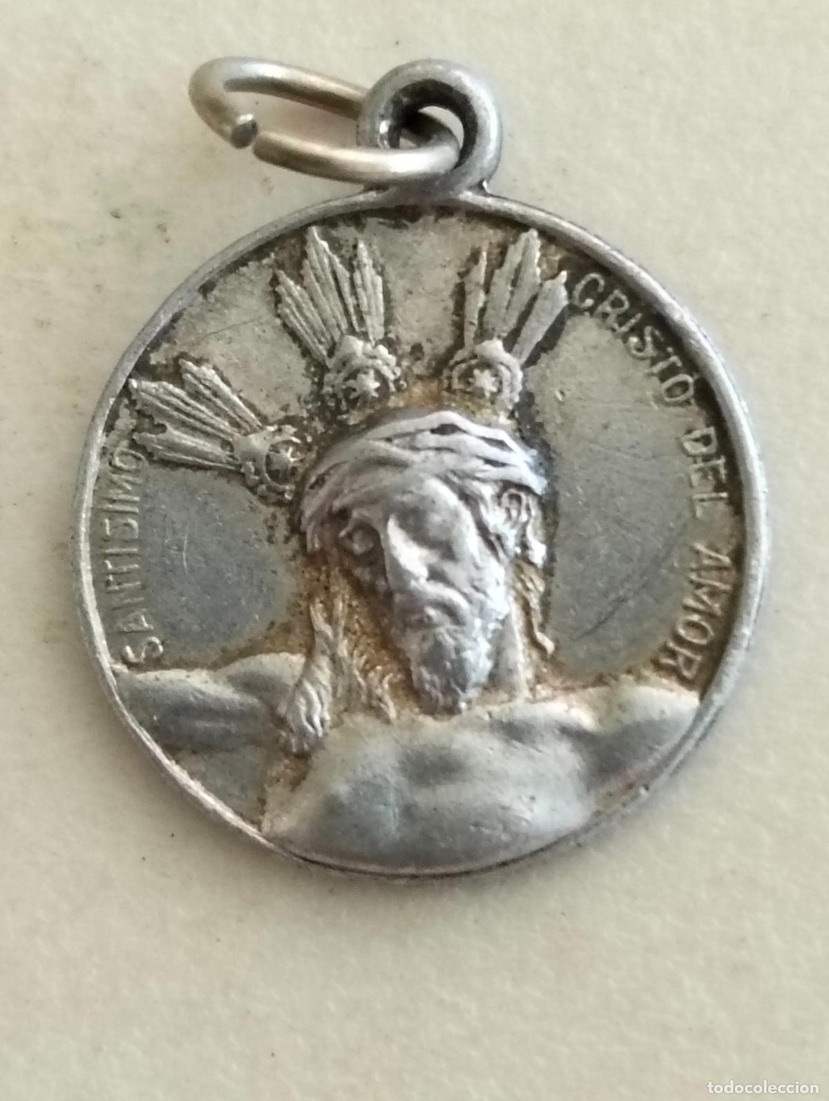 Antig&uuml;edades: MEDALLA CRISTO DEL AMOR, MEDIDA 17 MM