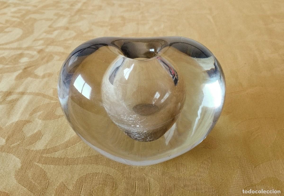 Antig&uuml;edades: Jarr&oacute;n / Escultura de cristal n&oacute;rdico Iittala, Mod. 3557. Firmado por Tapio Wirkkala