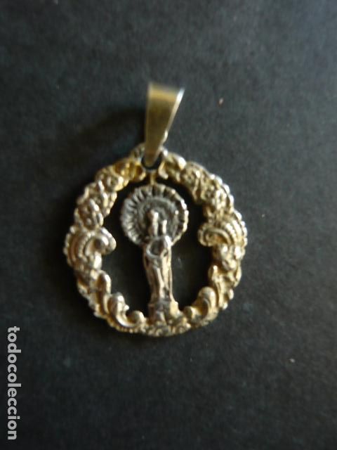 Antig&uuml;edades: VIRGEN DEL PILAR MEDALLA EN PLATA 2 CM