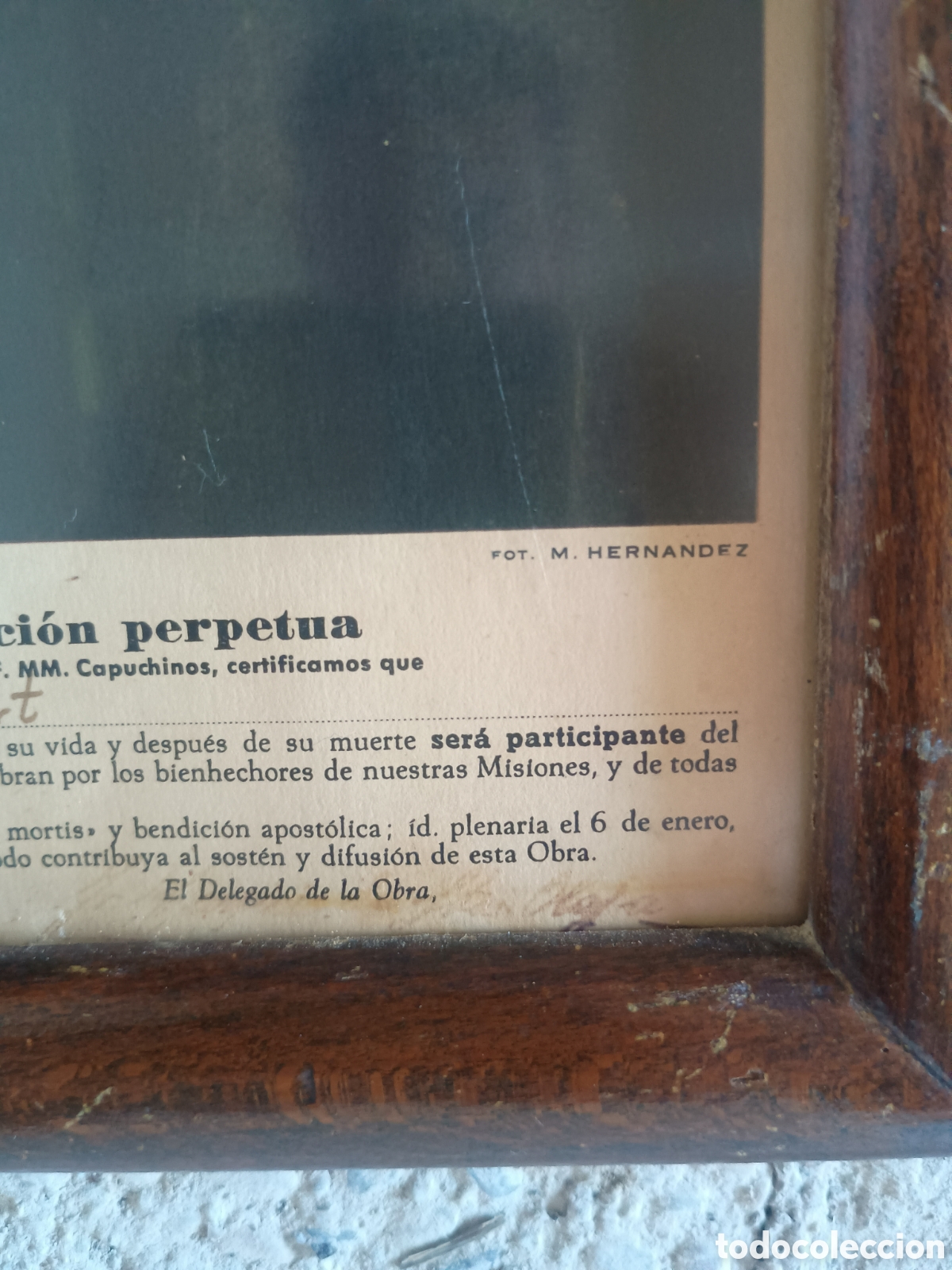 Antig&uuml;edades: Cuadro religioso firmado - Foto 4