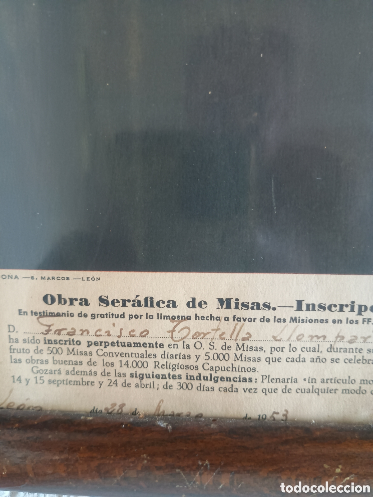 Antig&uuml;edades: Cuadro religioso firmado - Foto 5