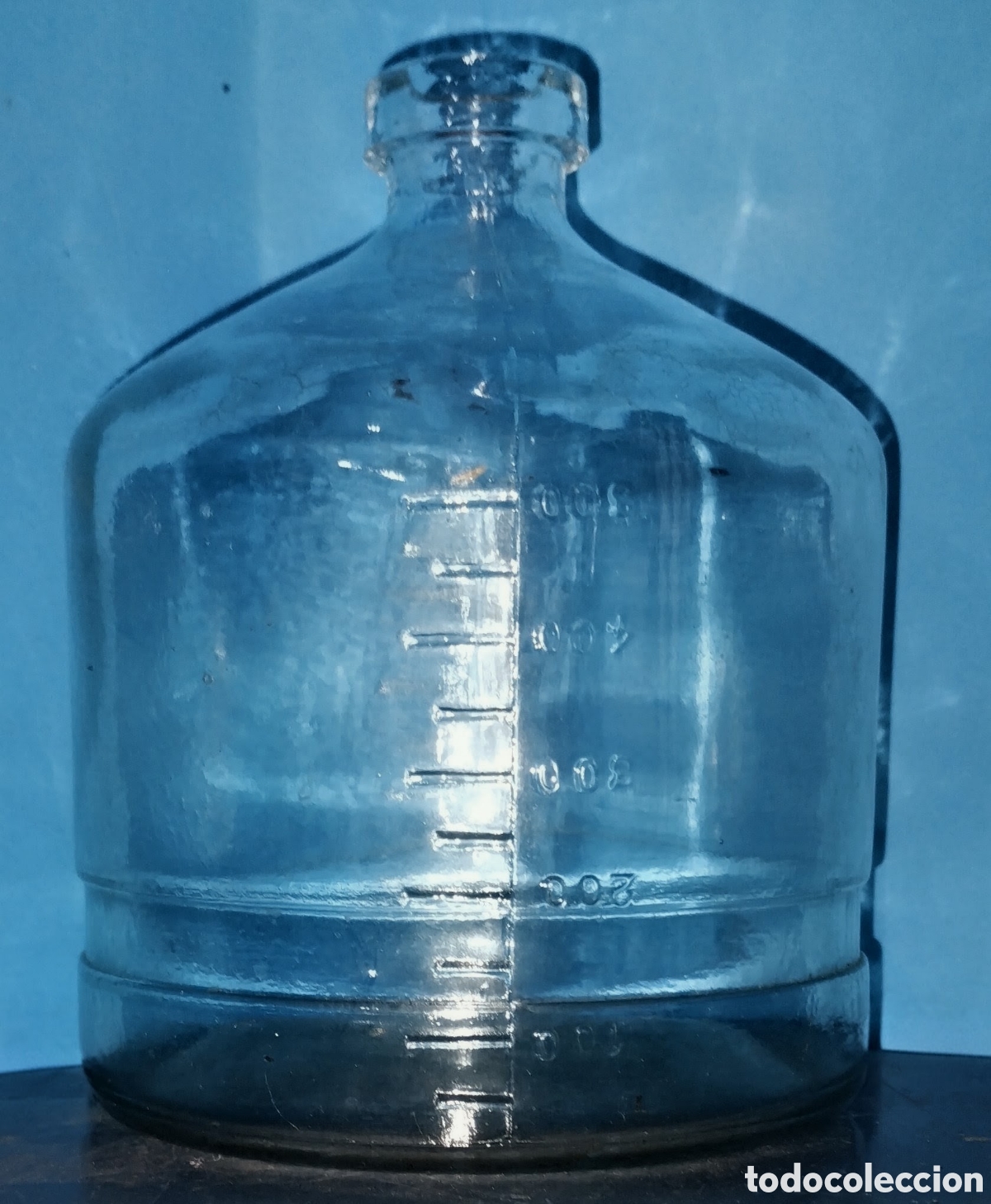 Antig&uuml;edades: antiguo RECIPIENTE FARMAC&Eacute;UTICO vintage TAGOTA de CRISTAL en BUEN ESTADO (muy pocas se&ntilde;ales de uso)