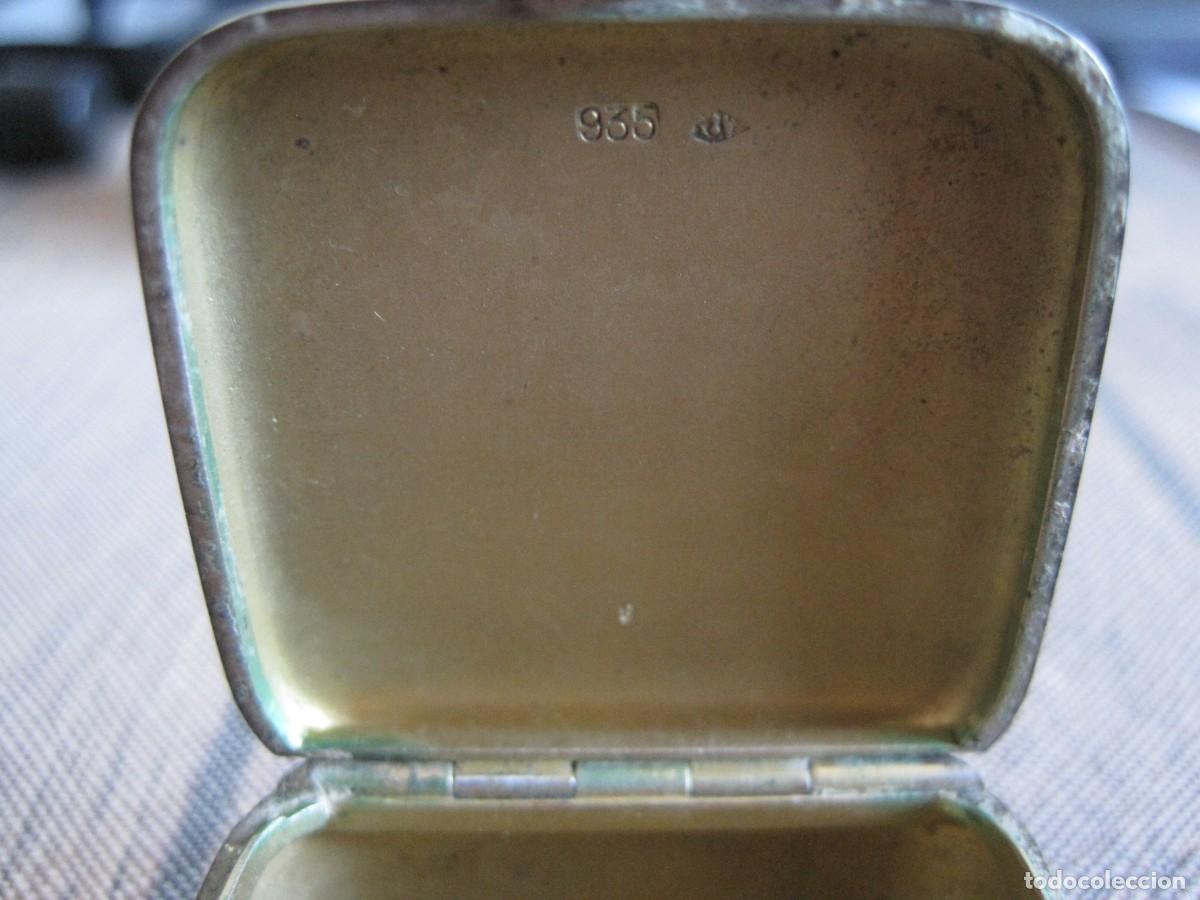 Antig&uuml;edades: Pastillero antiguo de plata - Foto 6