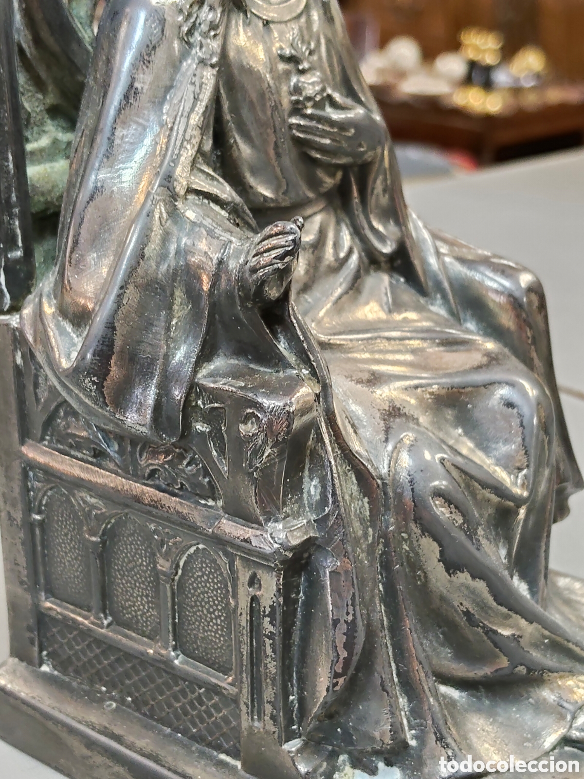 Antig&uuml;edades: Magn&iacute;fico Coraz&oacute;n de Jes&uacute;s entronado - Foto 2