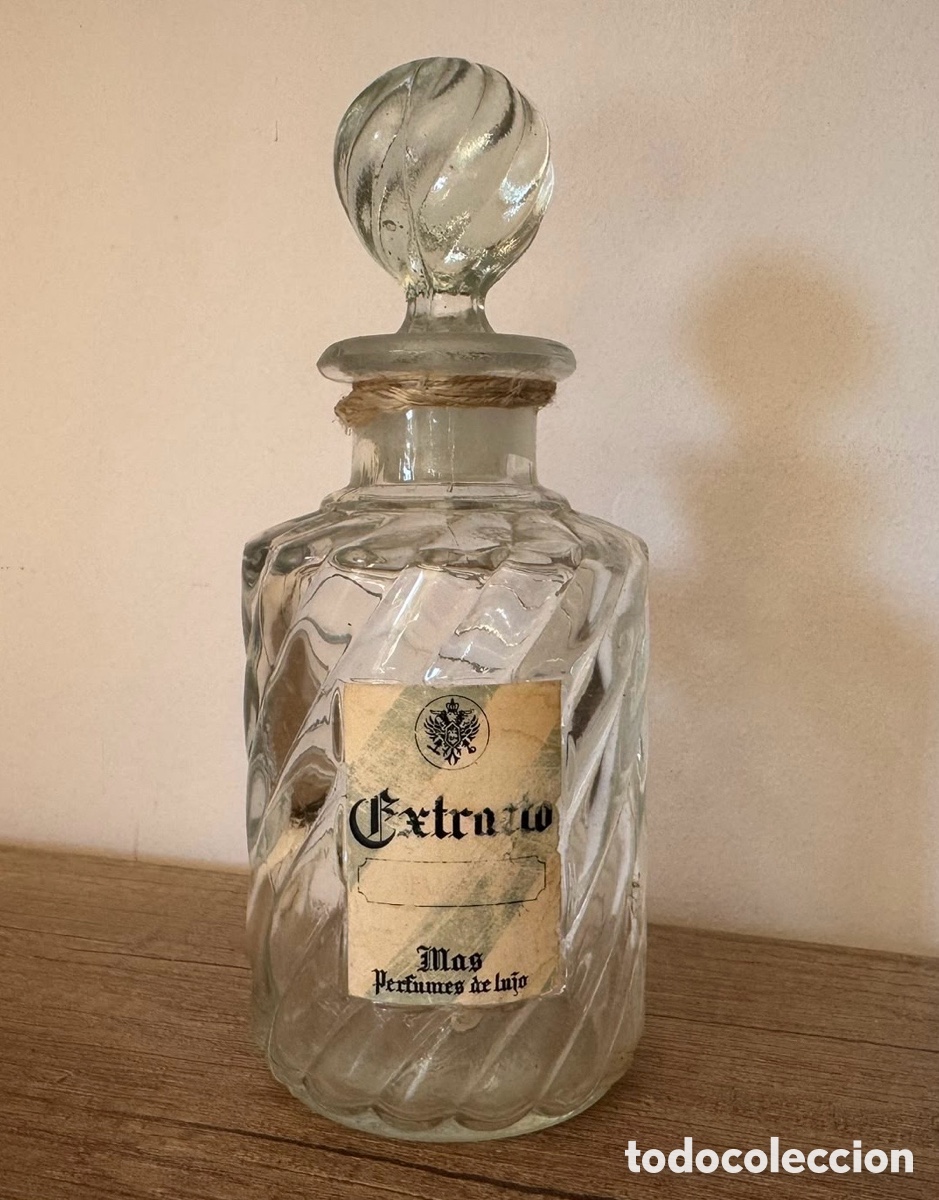 Antig&uuml;edades: Botella vac&iacute;a perfume vintage - Foto 2