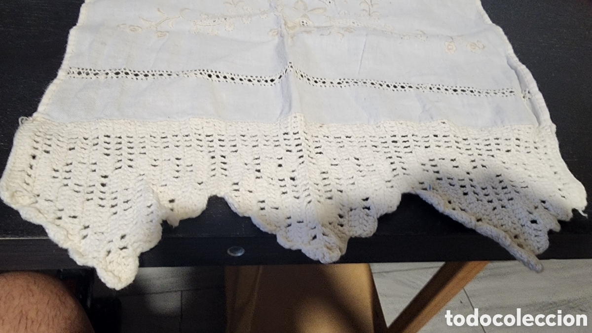 Antig&uuml;edades: (SEO): Antiguo Pa&ntilde;o / Toalla de Ajuar en Lino Fino &ndash; Bordado a Mano